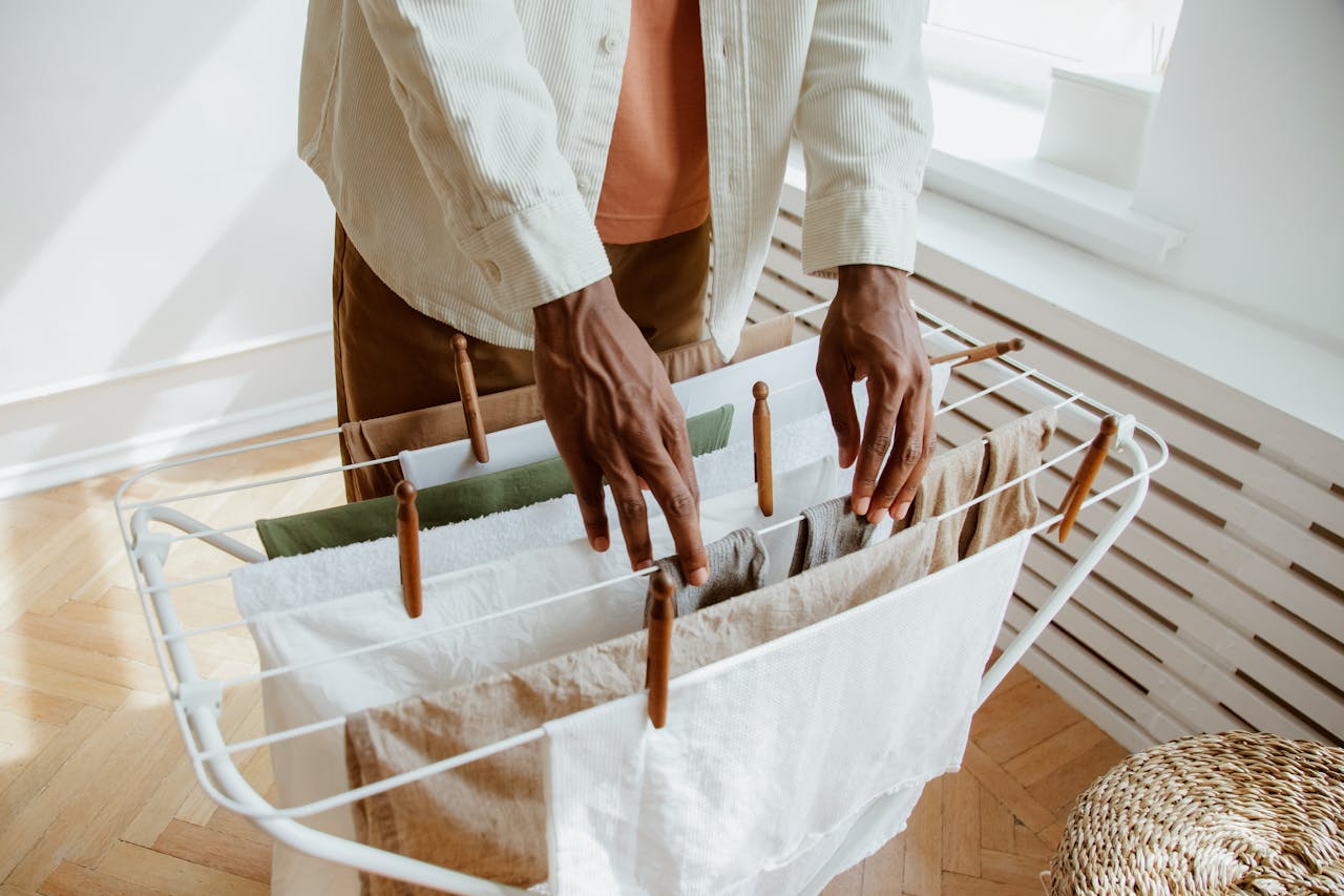 Altijd droge was met het gemak van een elektrisch droogrek